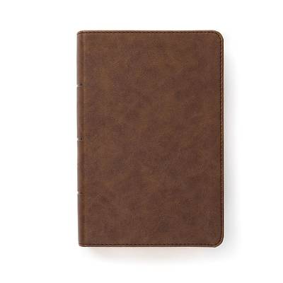 Picture of CSB Single-Column Compact Bible, Brown Leathertouch