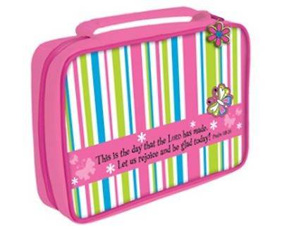 Picture of Bible Cover Little Miss Grace Striped Small