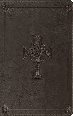 Picture of ESV Value Thinline Bible (Trutone, Charcoal, Celtic Cross Design)