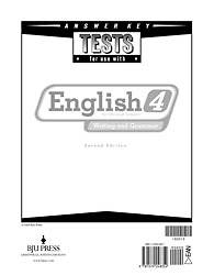 Picture of English 4 Tests Answer Key 2nd Edition
