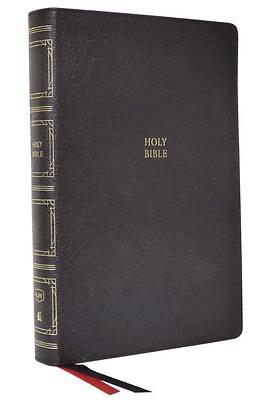 Picture of Kjv, Paragraph-Style Large Print Thinline Bible, Genuine Leather, Black, Red Letter, Comfort Print