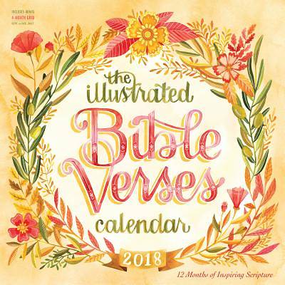 Picture of The Illustrated Bible Verses Wall Calendar 2018