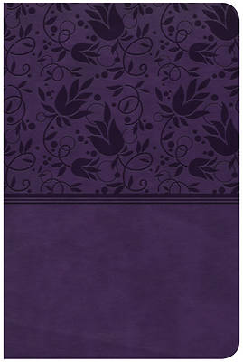 Picture of CSB Compact Ultrathin Reference Bible, Purple Leathertouch