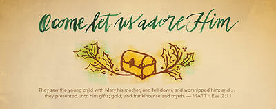 Picture of O Come Let Us Adore Him Christmas Offering Envelope
