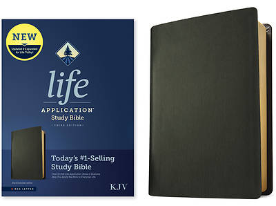 Picture of KJV Life Application Study Bible, Third Edition (Red Letter, Genuine Leather, Black)
