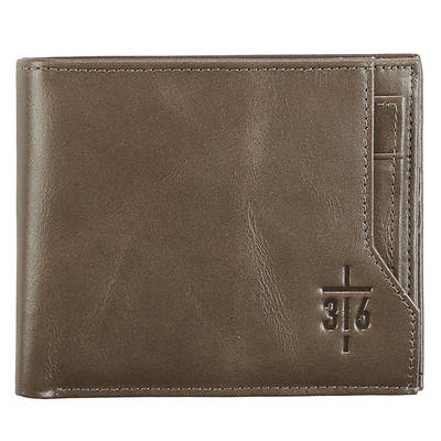 Picture of Leather Wallet John 3:16