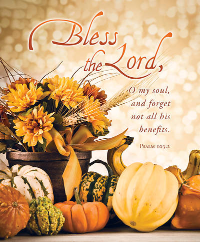 Picture of Bless the Lord Thanksgiving Legal Size Bulletin