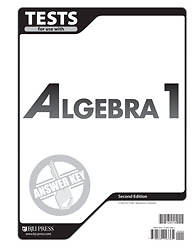 Picture of Algebra 1 Tests Answer Key 2nd Edition