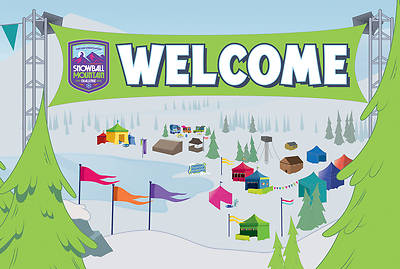 Picture of VBS 2026 Snowball Mountain Challenge 3-Panel Decorating Mural (tiles to 6' x 9')