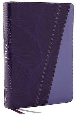 Picture of NKJV Study Bible, Leathersoft, Purple, Full-Color, Comfort Print