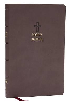 Picture of NKJV Value Ultra Thinline Bible, Charcoal Leathersoft, Red Letter, Comfort Print
