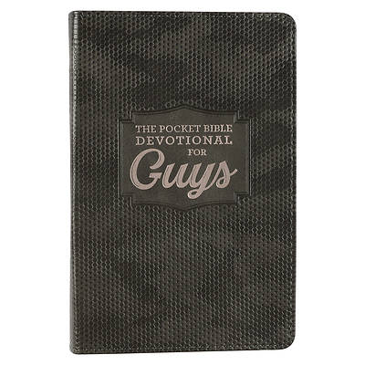 Picture of Pocket Bible Devotional for Guys Faux Leather