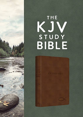Picture of The KJV Study Bible [Chesnut Brown Fish]
