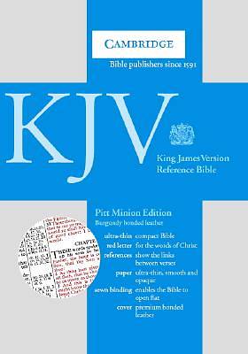 Picture of Bible KJV Pitt Minion Reference Burgundy Cabra Bonded