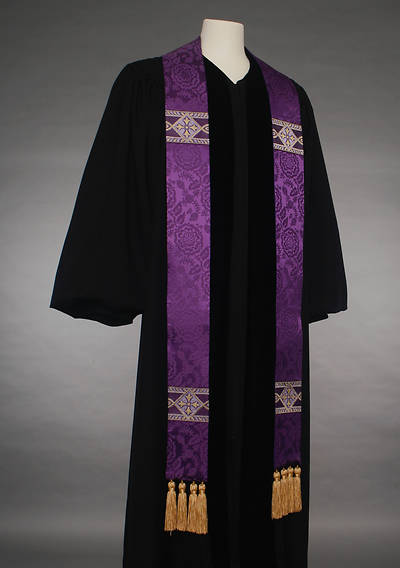 Picture of 7000 Series Bemberg Tassled Purple Stole