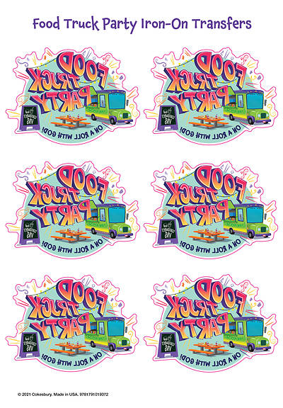 Picture of Vacation Bible School (VBS) Food Truck Party Iron-On Transfers (Pkg of 12)