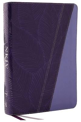 Picture of NKJV Study Bible, Leathersoft, Purple, Full-Color, Thumb Indexed, Comfort Print