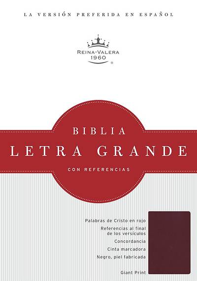 Picture of Rvr 1960 Biblia Letra Grande, Borgona Imitacion Piel Con Indice