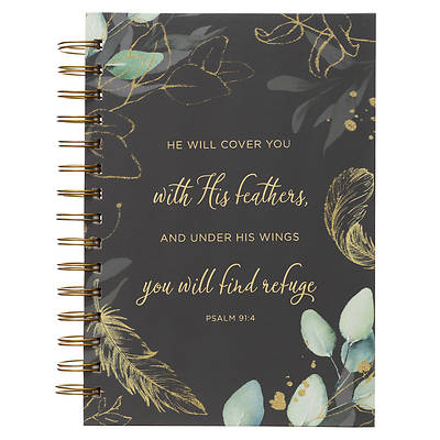 Picture of Large Wire Journal He Will Cover You Psalm 91