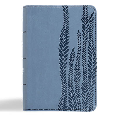 Picture of CSB Large Print Compact Reference Bible, Digital Study Edition, Slate Leathertouch