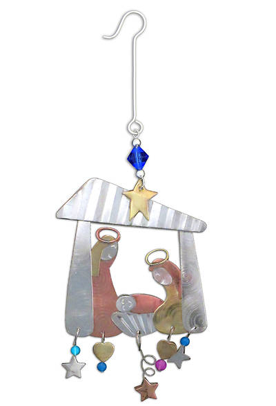 Picture of Away In A Manger Metal Ornament