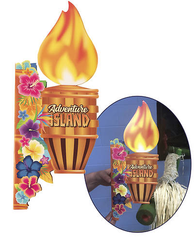 Picture of Vacation Bible School (VBS) 2021 Discovery on Adventure Island Decorating Wall Torch