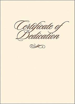 Picture of Certificate of Dedication