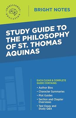 Picture of Study Guide to The Philosophy of St Thomas Aquinas