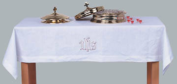 Picture of Lin-Look IHS Communion Table Cover - 49"x86"
