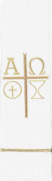Picture of Communion White Chalice Wafer Symbol Stole