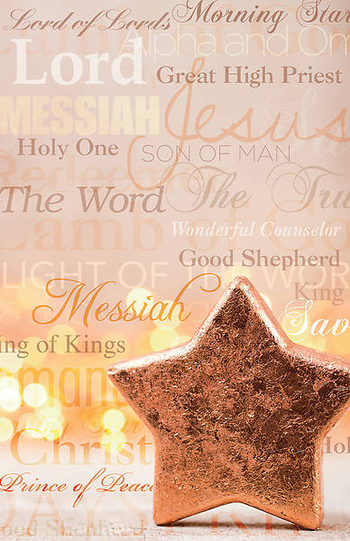 Picture of Names of Jesus Star Christmas Regular Size Bulletin