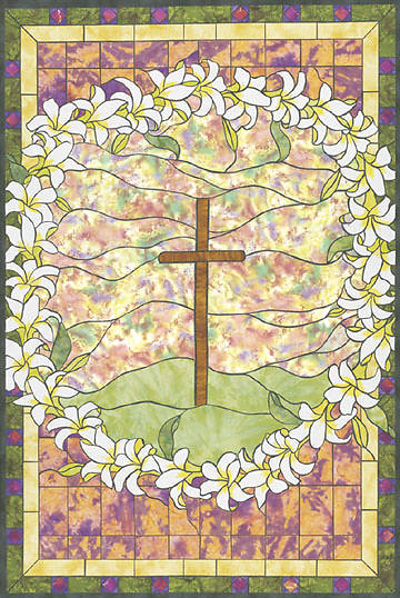 Picture of Stained Glass Easter Center-View Banner 4x6