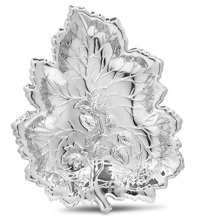 Picture of Strawberry Leaf Gift Tray - Silverplate