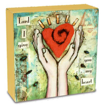 Picture of Give Heart Desk Canvas