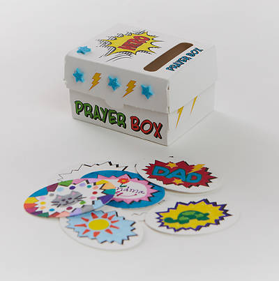 Picture of Vacation Bible School VBS Hero Central Prayer Box Kit (Pkg of 12)