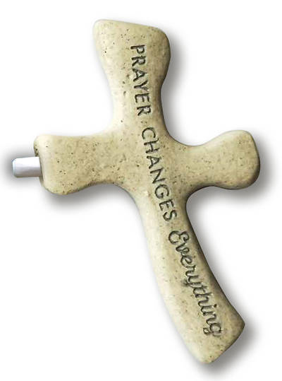 Picture of Prayer Changes Everything Palm Cross