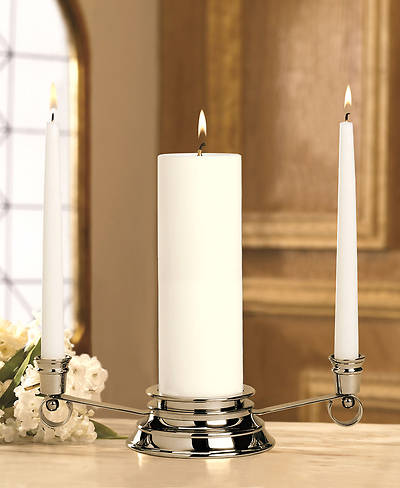Picture of Unity Candleholder - Silver Curved Silhouette