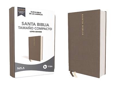 Picture of Nbla Santa Biblia, Letra Grande, Tamaño Compacto, Tapa Dura/Tela, Gris, Edición Letra Roja