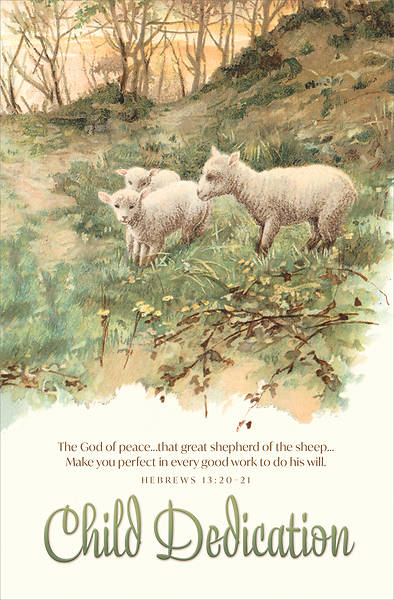 Picture of The Great Shepherd Child Dedication Regular Size Bulletin