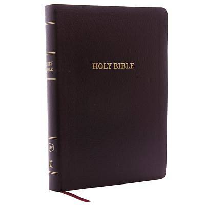Picture of KJV, Reference Bible, Giant Print, Bonded Leather, Burgundy, Indexed, Red Letter Edition