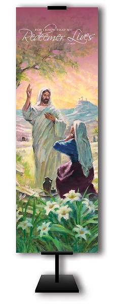 Picture of For I know that my Redeemer Lives 2x6' Easter Banner