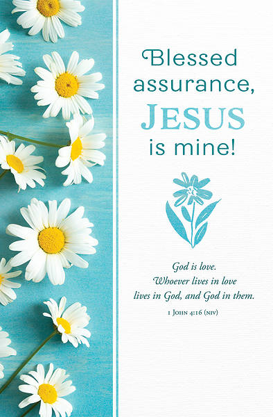 Picture of Blessed Assurance, Jesus is Mine Regular Size Bulletin