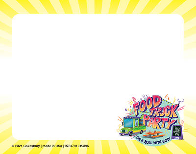 Picture of Vacation Bible School (VBS) Food Truck Party Nametag  Cards (Pkg of 24)