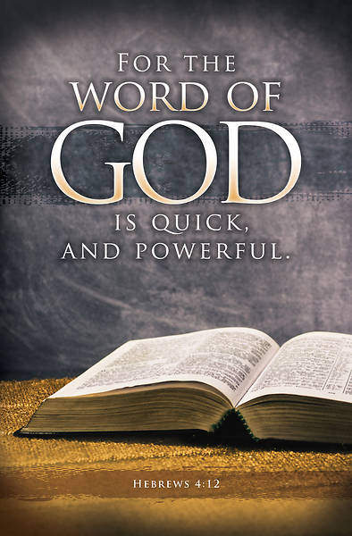 Picture of Inspirational For the Word of God is Quick Bulletin