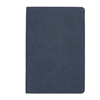 Picture of CSB Large Print Thinline Bible, Navy Leathertouch