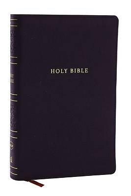 Picture of NKJV Holy Bible, Personal Size Large Print Reference Bible, Black, Leathersoft, 43,000 Cross References, Red Letter, Comfort Print