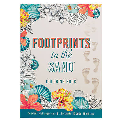 Picture of Christian Art Gifts Coloring Book, Footprints in the Sand Coloring Book