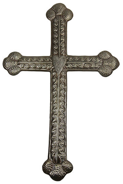 Picture of Extra Large Skinny Metal Wall Art Cross