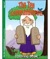 Picture of The Ten Commandments Coloring Book Pkg of 6
