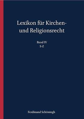 Picture of Lexikon Fur Kirchen- Und Religionsrecht Band IV